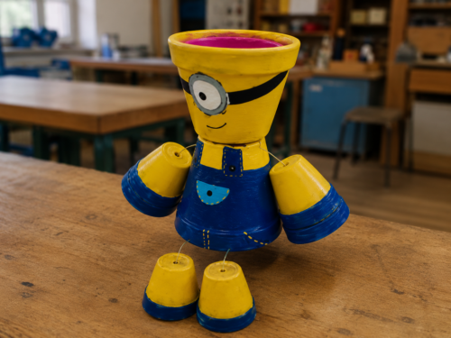 Figurine décorative en pots